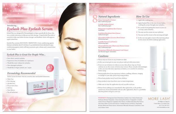 Japanese Eyelash Plus 2-sided Flyer Design