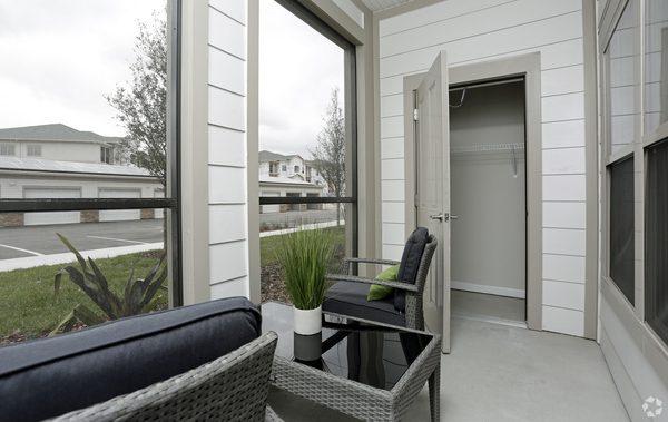 Everyone gets a screened in patio porch- the picture does the size no justice.  It's quite spacious.