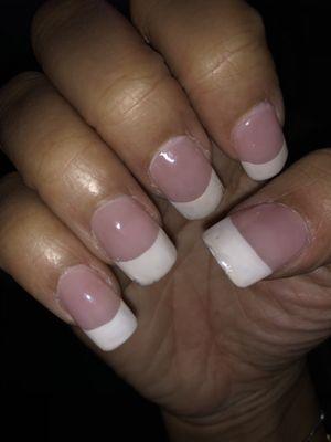 Had my nails done on a Friday , this is what they looked like the next day !