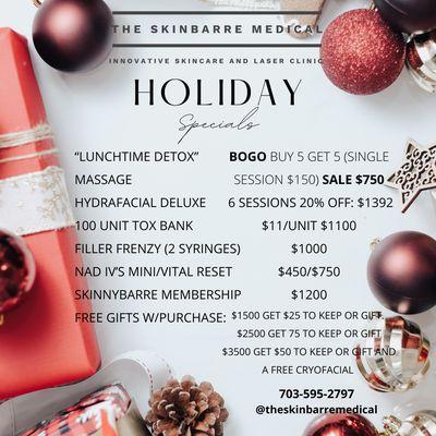 Holiday Specials!