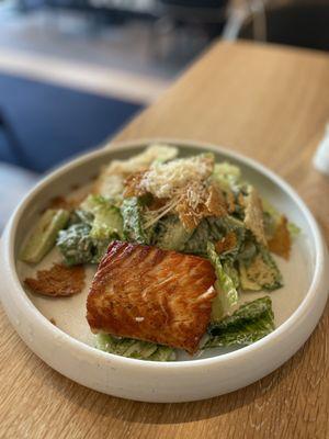 Caesar salad with Salmon