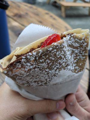 Strawberry Nutella crepe