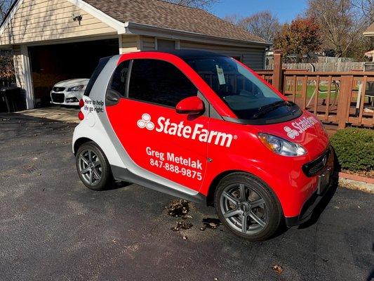 Recently had Smart Car wrapped and 20% window tint.