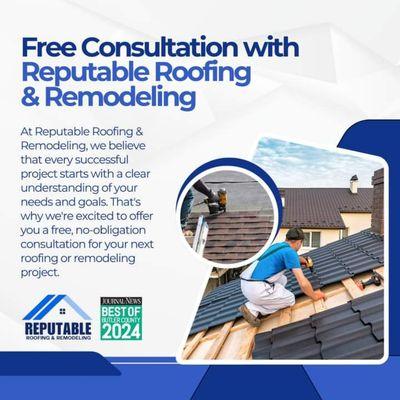 Reputable Roofing and Remodeling