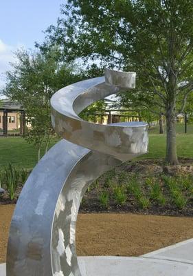 Meditation garden sculpture.