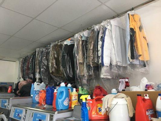 Dry cleaning services; very organized and quick