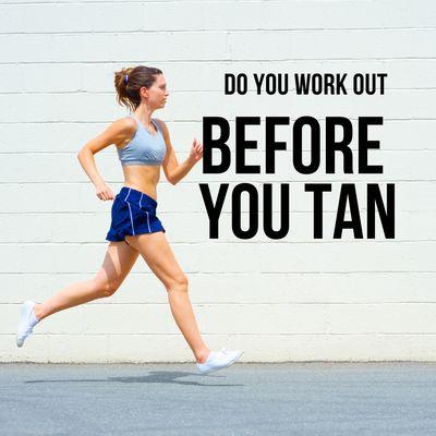 DID you know we have a work out spray tan solution??