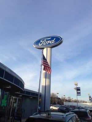 McCarthy Ford Dealership Entrance Sign.