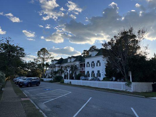 The Inn is beautiful even on a chilly day.