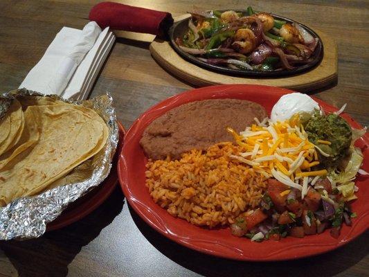 Shrimp Fajitas.