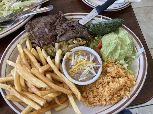 Carne Asada plate