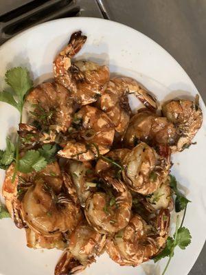 Pan-Fried Tiger Prawns w/ Supreme Soya