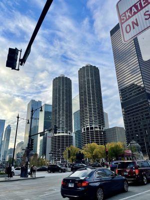 Marina Towers - also known as the corn cob buildings