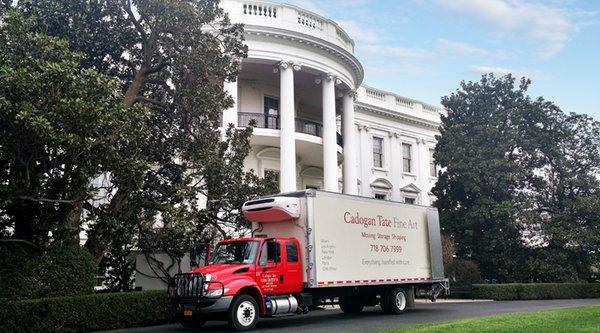 Cadogan Tate Fine Art were responsible for moving the 44th President of the United States from The white House on inauguration day 2017.