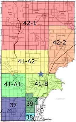 Map of Macomb County District Courts - Charged with a crime or OWI? Stick with local Macomb County Lawyers like ABDO LAW.