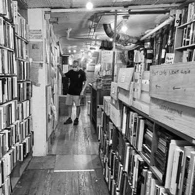 Books in black and white