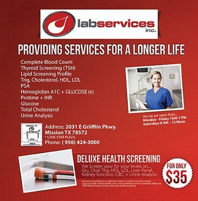 Wellness Screening $35