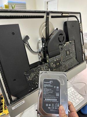 Upgraded hard drive for iMac Retina  27-inch 2017