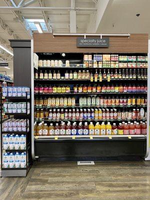 Specialty juice section