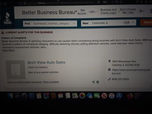 This is the BBB reviews on them apparently they go under a few different names  kennediautosales,  kennedicarsales and Arch View Auto Sales