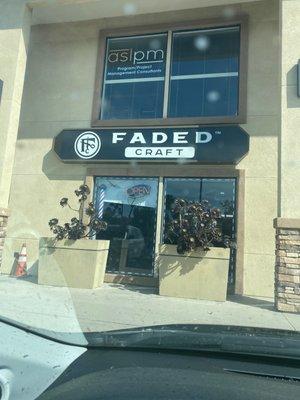 Front of faded craft