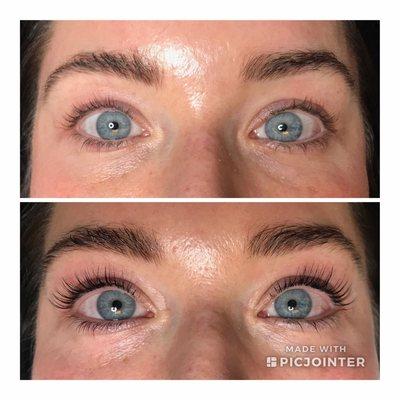 Lash lift by Brittany!