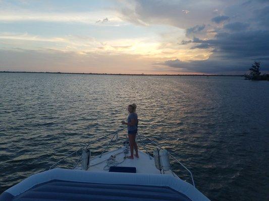 Tranquility on a Sunset Cruise