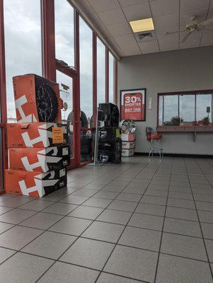 Discount Tire Lobby and Rim display