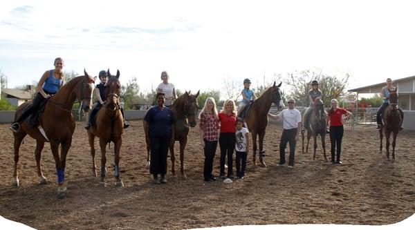 Horseback riders at Desert Palms Equestrian Center