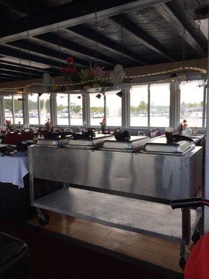 Buffet area on the Barefoot Princess