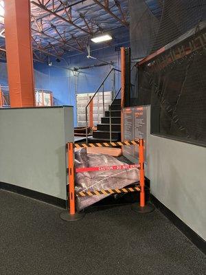 This foam pit is closed. (We were not informed of that when we checked in.)