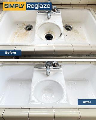 Ugly sink before and after