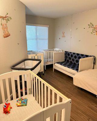 Our cozy nap room gives little ones the chance to recharge, supporting memory, focus, and overall health