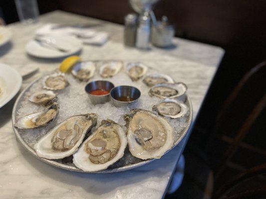 Oysters on the  Shell