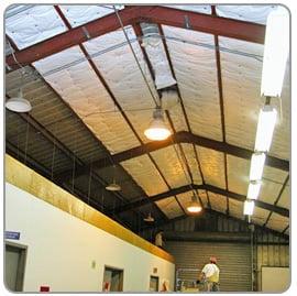 Commercial Insulation, vinyl-faced fiberglass batt insulation and foil-faced fiberglass batt insulation