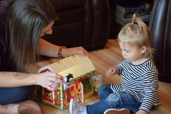 Functional play allows children to learn new speech-language skills while having fun!