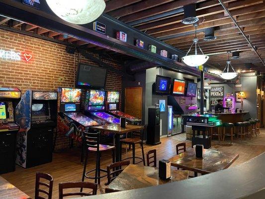 Downstairs bar area