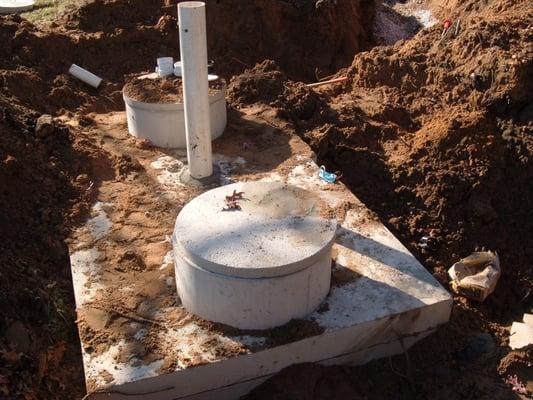 A new septic tank