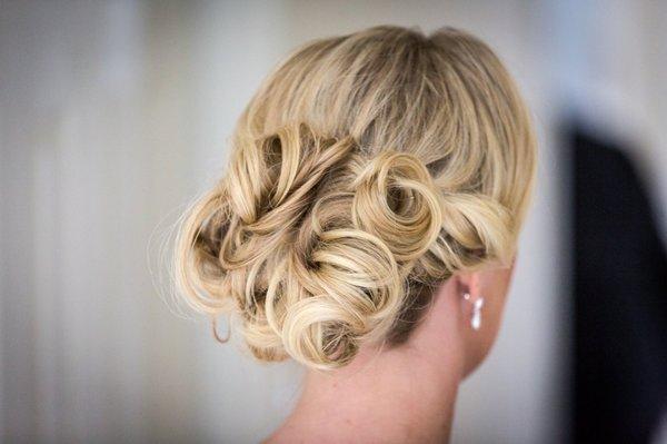 Bridal hair style by Rebecca at The Edge hair Salon and Spa