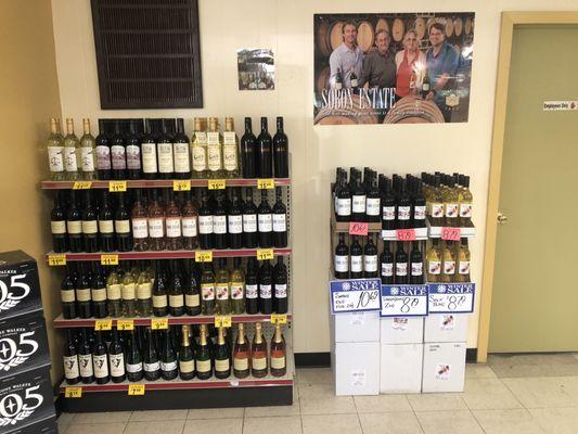 Nice display of wine.