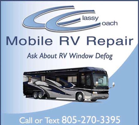 Call us for all of your RV repairs