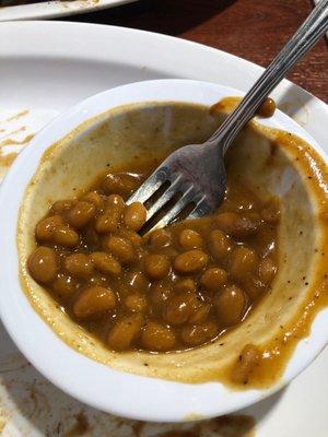 Homemade brown beans