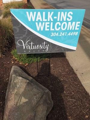 We accept walk-ins Tuesday-Saturday!