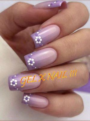 Gel X set and nail designs!!!