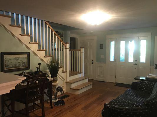 Complete painting job, trims, ceilings, walls, stairs, balusters etc.