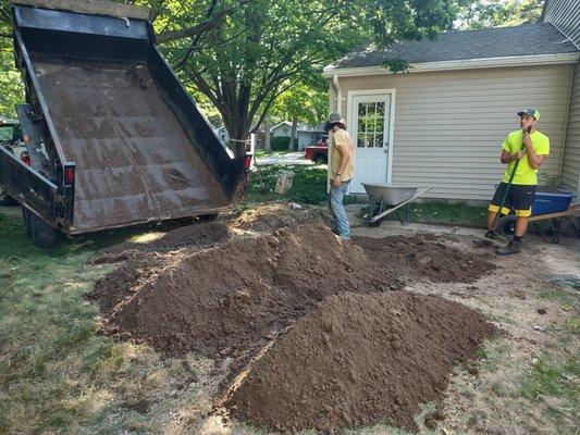 New lawn installation