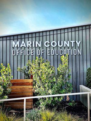 New Sign for Marin County Office of Education! Over 20 years since we made the last sign, we appreciate being able to help on the new logo!