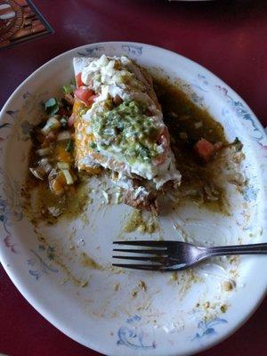 This is the Ixtapa Burrito. It is one of the best burritos I have ever had. The beans and rice have so much flavor!