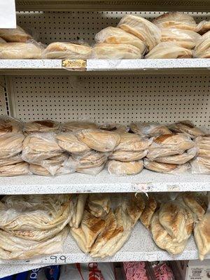 Pita Bread and Packaged Iraqi Bread