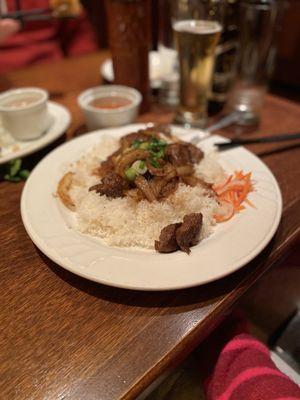 Lemongrass, steak, broken rice